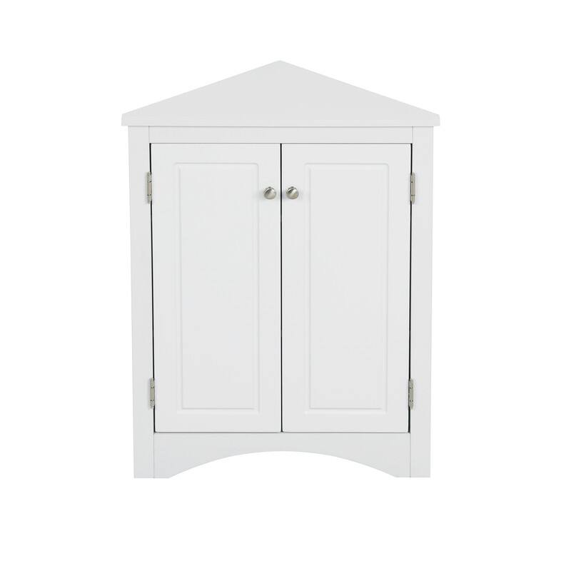Triangle Bathroom Storage Cabinet with Adjustable Shelves