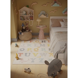 Ginza Six Washable AlphaBuddies Autumn Kids Rug