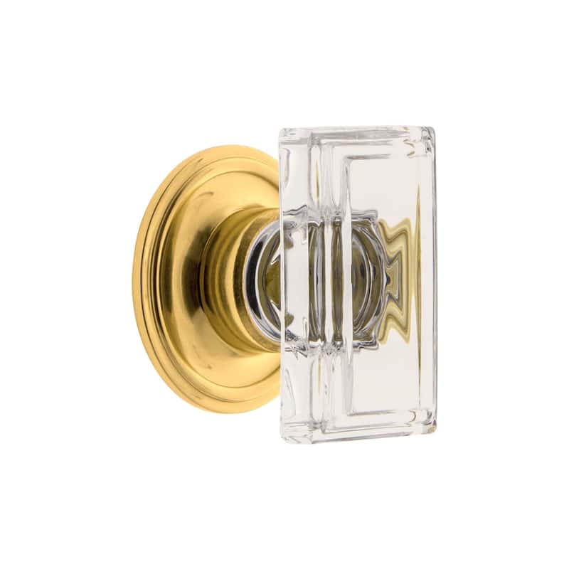 Grandeur CARR-CRYS-KNOB-LG-GEO Carre 1-3/4” Crystal Rectangular