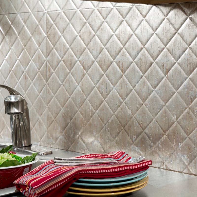 FASÄDE Quilted Decorative Vinyl Backsplash Panel