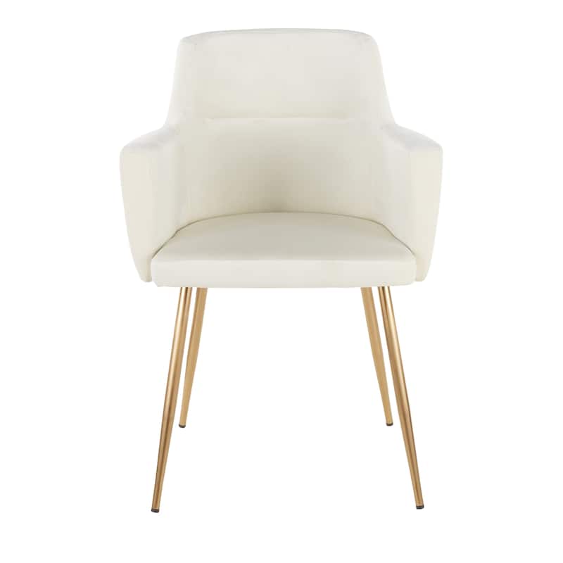 Silver Orchid Duved Dining and Accent Chair (Set of 2) - N/A - Cream