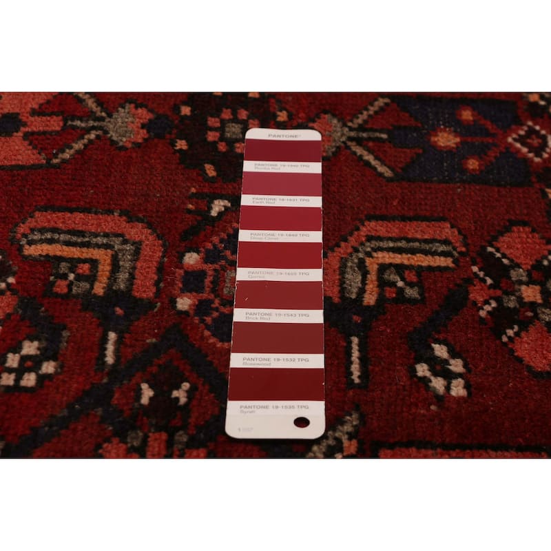 ECARPETGALLERY Hand-knotted Andelz Red Wool Rug - 3'6 x 13'8
