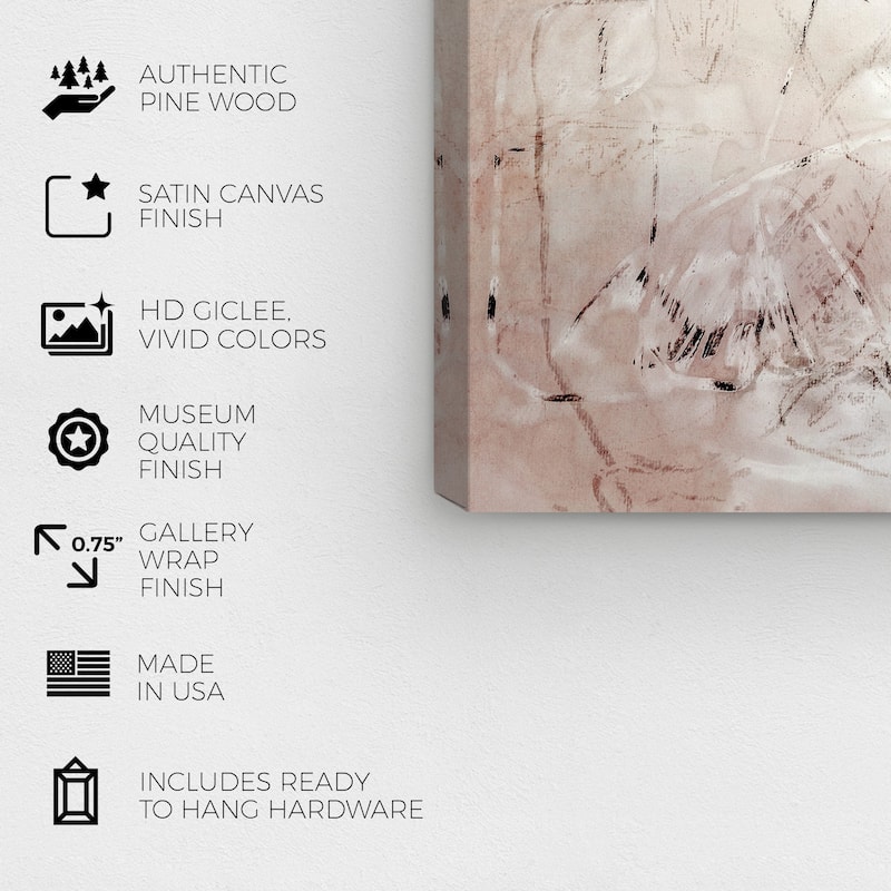 Wynwood Studio Canvas Abstract Platena Brown and Modern & Contemporary Wall Art Canvas Print
