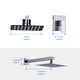 preview thumbnail 11 of 28, WOWOW Single Handle Overhead Shower Faucet