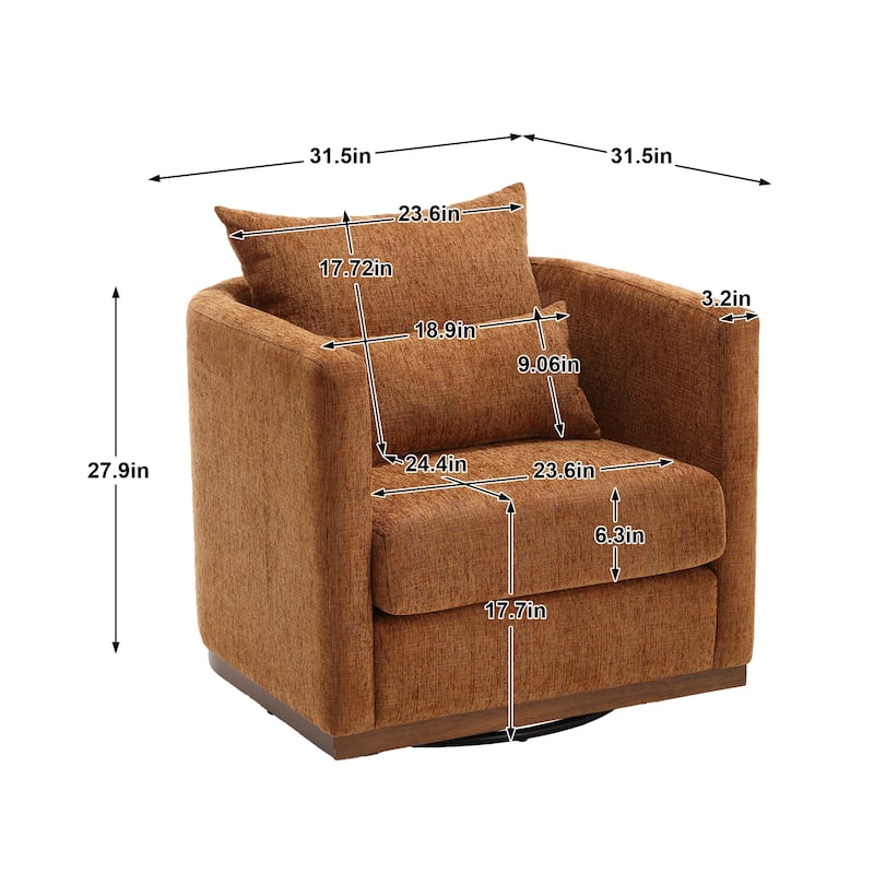 360 degree rotating bucket chair Round casual sofa chair