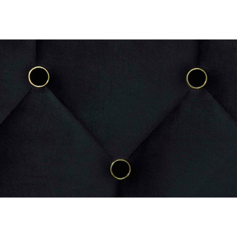 Twin Size Velvet Upholstered Daybed with Trundle and Button Design Backrest