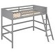 preview thumbnail 8 of 10, Solid Wood Twin Size Loft Bed with Sturdy Ladder - Elegant Design, High-Quality Pine Construction, and Enhanced Stability