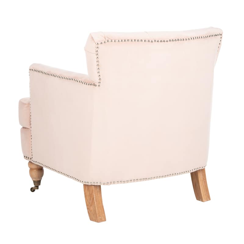 SAFAVIEH Tori Antiqued Tufted Club Chair - 28" x 34.4" x 32.7". - 28"W x 34"D x 33"H