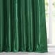 preview thumbnail 5 of 6, Exclusive Fabrics Emerald Green Faux Silk Taffeta Curtain (1 Panel)