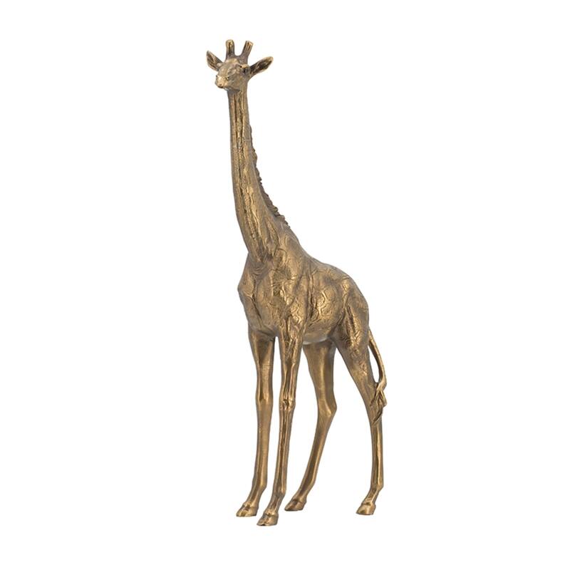 Small Giraffe Statue - 11.25" - Gold