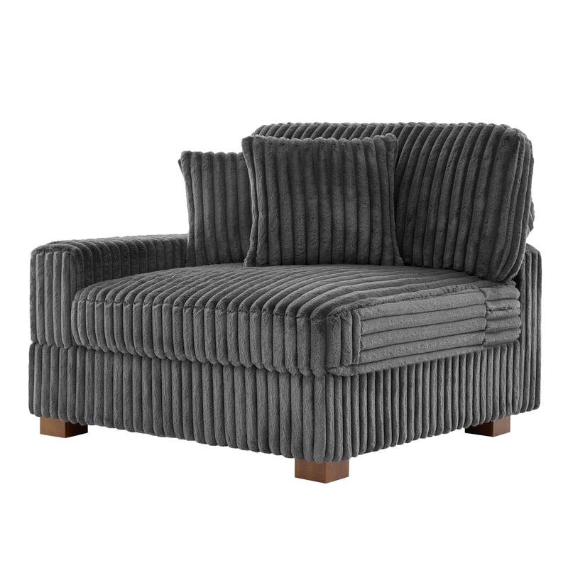 Cotton Flannel Armchair Sofa Corner Chairs for Living Room