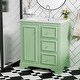 preview thumbnail 3 of 56, 30" bathroom vanity cabinet with ceramic basin, 3 drawers and adjustable shelves