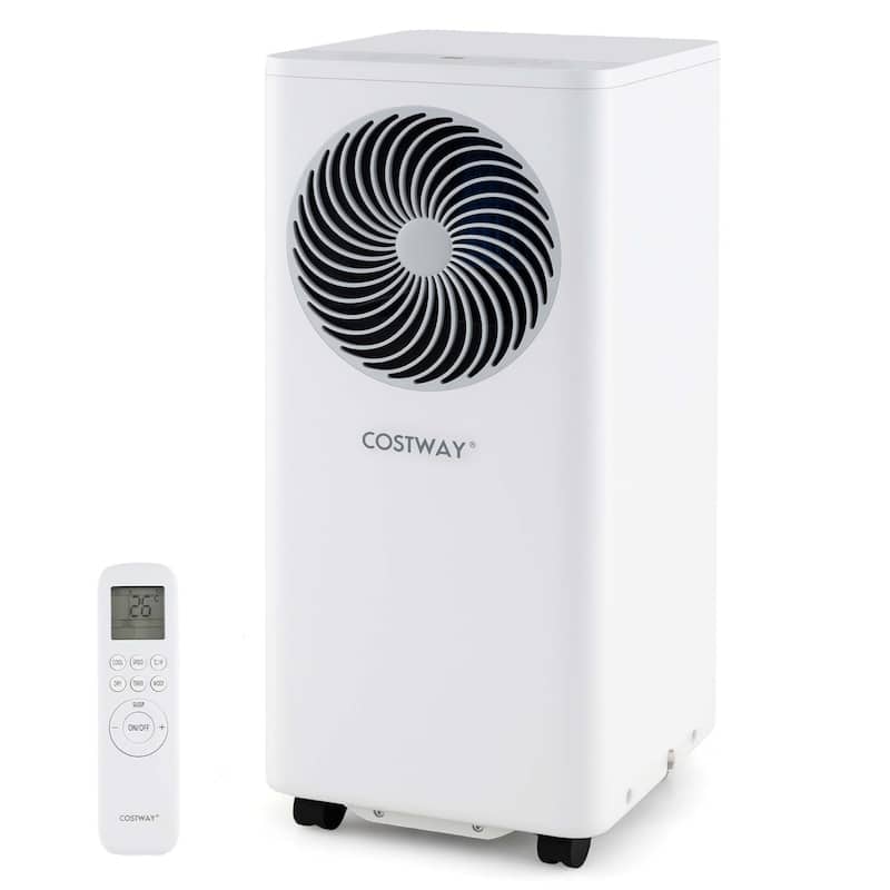 3-in-1 Floor AC Unit w/ Dehumidifier 8200BTU Portable Air Conditioner、 - White