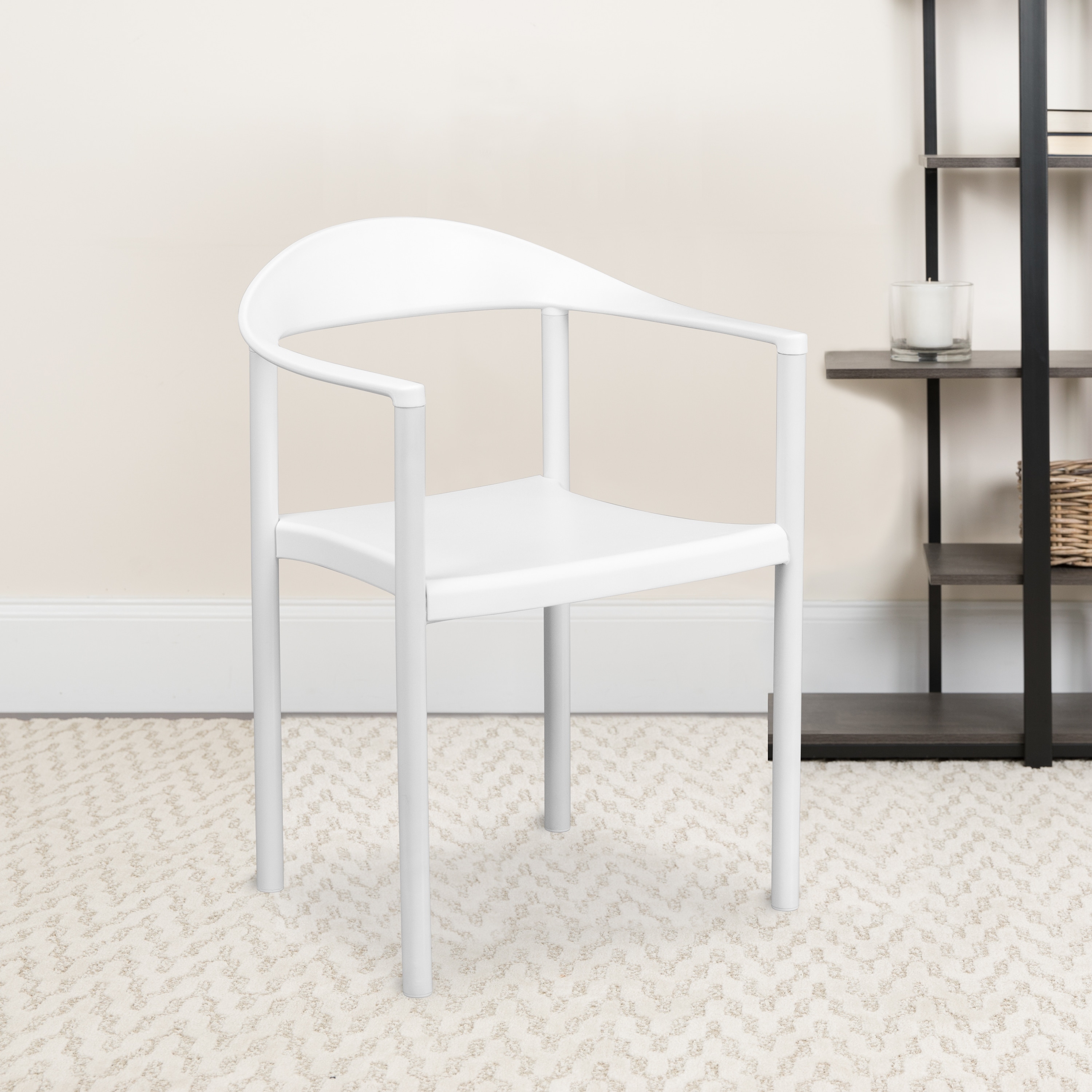 1000 lb. Capacity Plastic Cafe Stack Chair