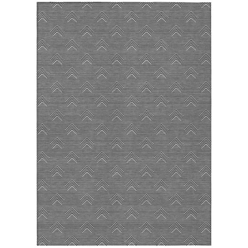 HomeRoots Geometric Transitional Rectangle Outdoor Rug