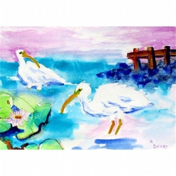 Betsy Drake PM379 White Ibis Place Mat - Set of 4