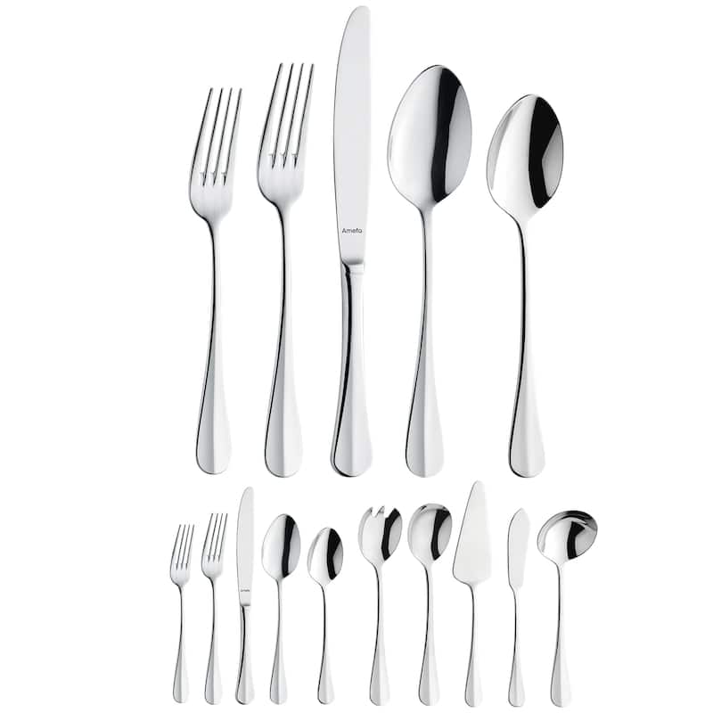 Amefa Baguette 45 Piece Flatware Set - Silver - Service for 8