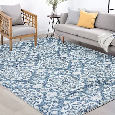 Jayde Farmhouse Floral Indoor Area Rug