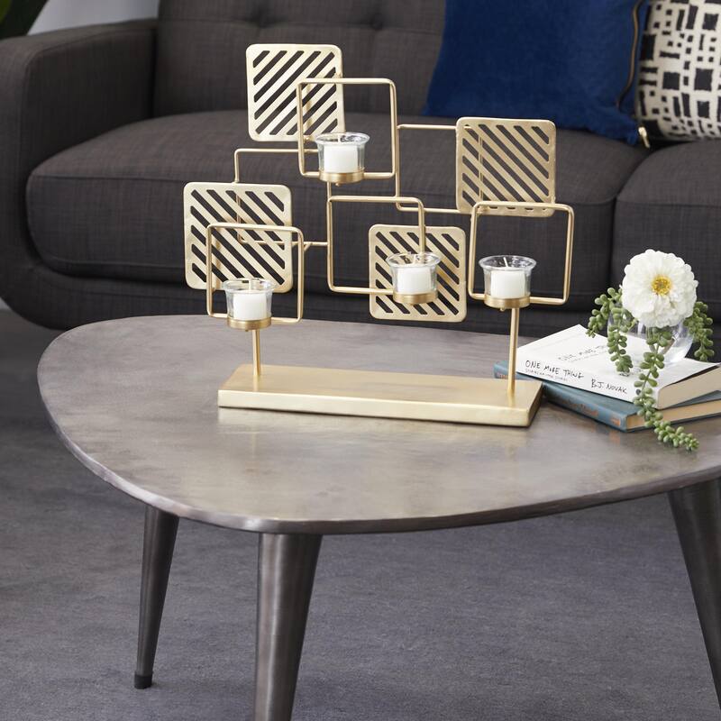 Metal Candelabra - Gold - Roche River Decor