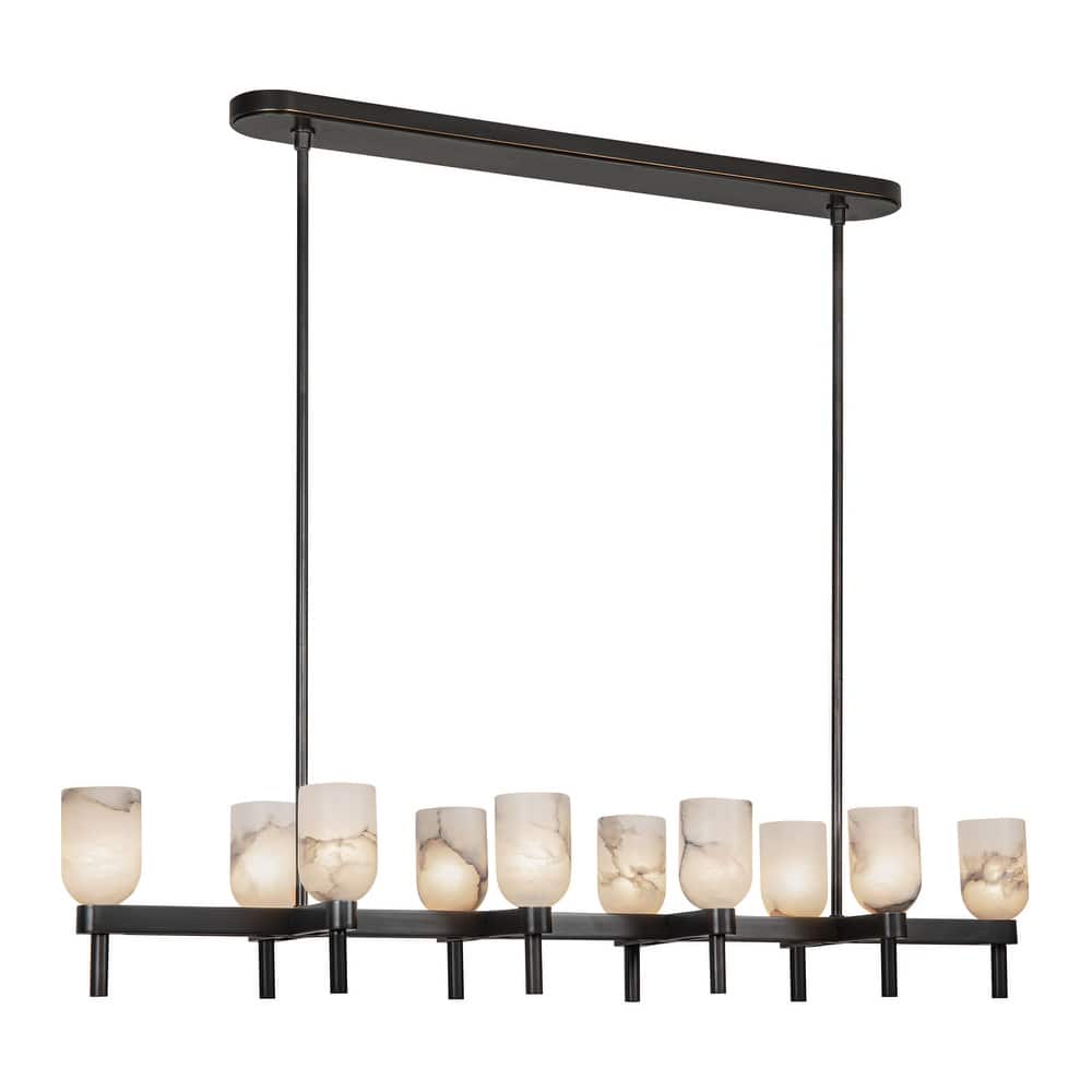 Alora Lighting LP338052 Lucian 10 Light 52" Wide Linear Pendant