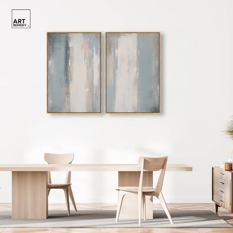 Neutral Ground Canvas Set of 2 by Art Remedy