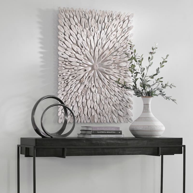 Uttermost Bahama Wood Whitewashed Wall Decor