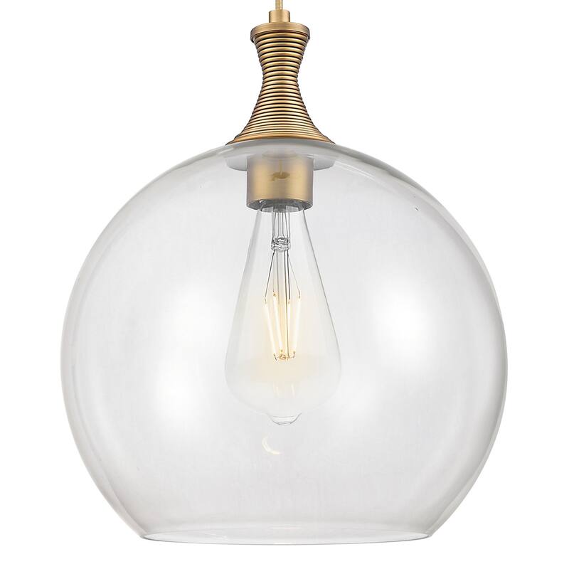Innovations Lighting 415-1P-G122-14 Astor 14" Wide Cord Hung Pendant - Brushed Brass
