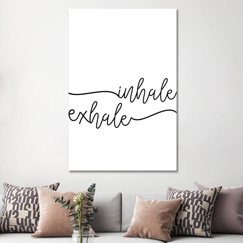 iCanvas "Inhale x Exhale" by Sisi & Seb Canvas Print