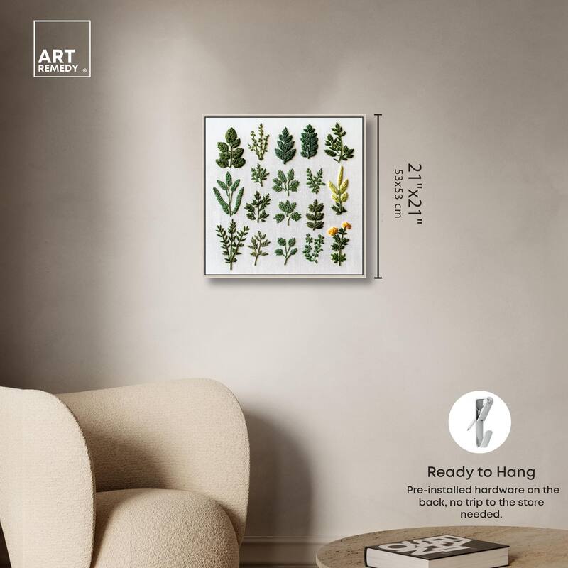 Stitched Sprout II Canvas by Art Remedy