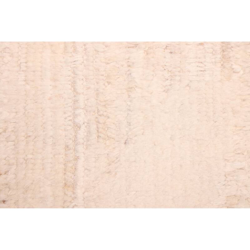 ECARPETGALLERY Hand-knotted Pak Finest Marrakesh Ivory Wool Rug - 8'4 x 11'9