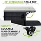 preview thumbnail 44 of 53, Extendable Solid Wood Kitchen Island with Stainless Top Drawers and Wheels