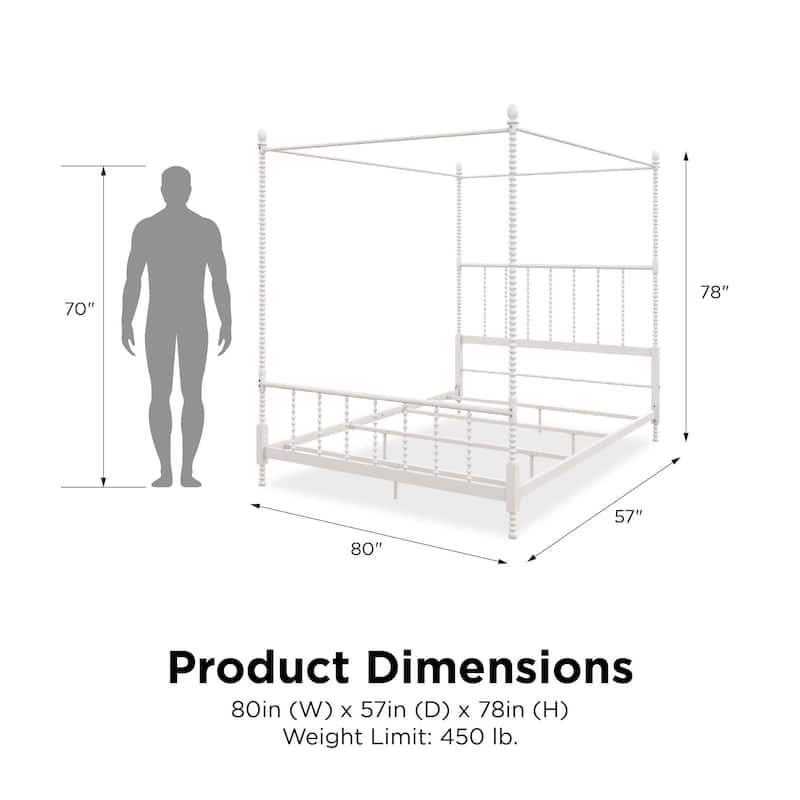 Avenue Greene Elliot Metal Canopy Bed