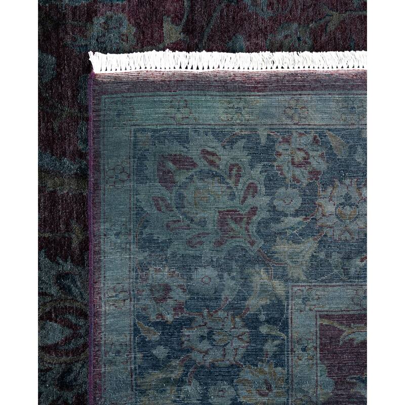 Overdyed One-of-a-Kind Hand-Knotted Area Rug - Gray - 6' 0" x 9' 0"