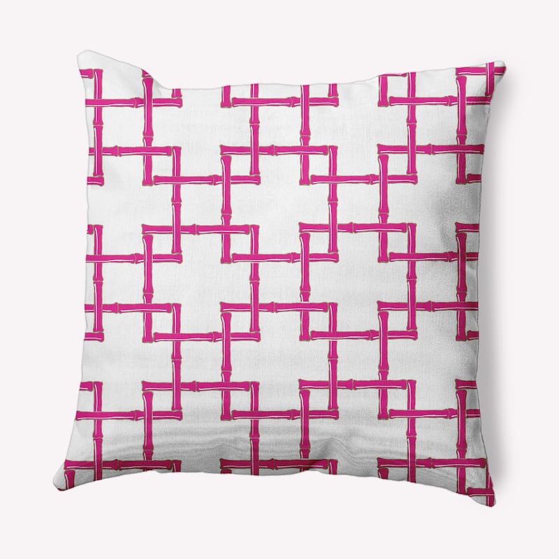 Bamboo Indoor/Outdoor Throw Pillow - Orchid - 16" x 16"