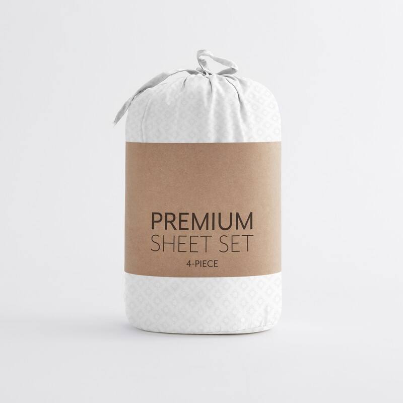 Becky Cameron Polaris Pattern 4 Piece Deep Pocket Bed Sheet Set