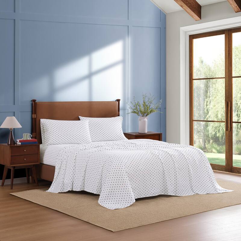 Tommy Hilfiger Printed Cotton Percale Sheet Set