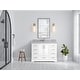 preview thumbnail 153 of 161, Willow Collection 48 in W x 22 in D x 36 in H Boston Single Bowl Sink Bathroom Vanity with Countertop