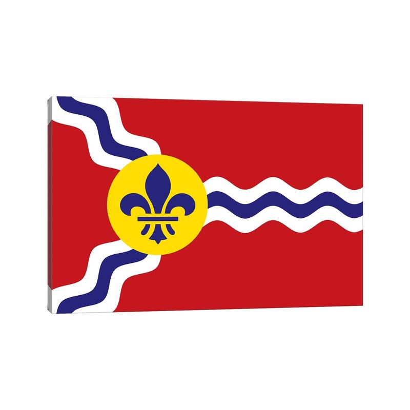 iCanvas "St. Louis Flag" by Benton Park Prints Canvas Print