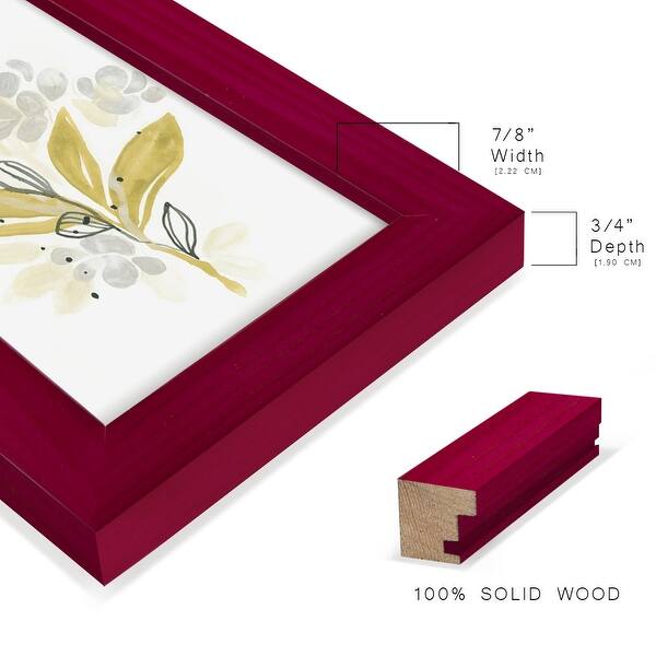 dimension image slide 1 of 11, The Minimalist Garden II -Framed Print w/glass-Cherry Red
