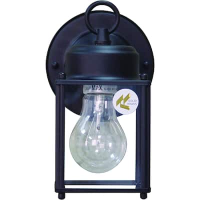 Volume Lighting 1-Light Black Outdoor Wall Sconce