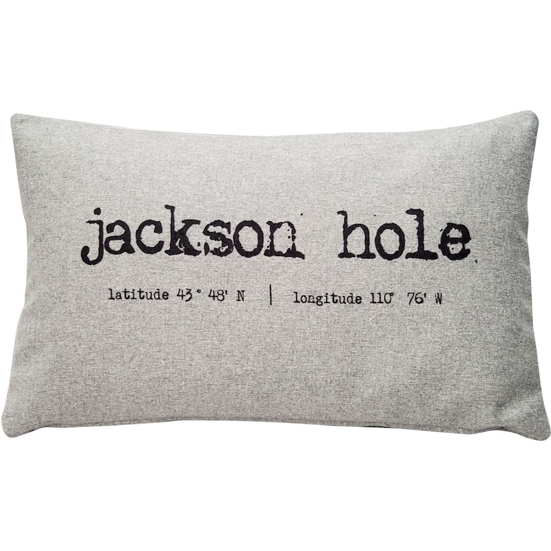 Jackson Hole Felt Coordinates Throw Pillow - Feather Down