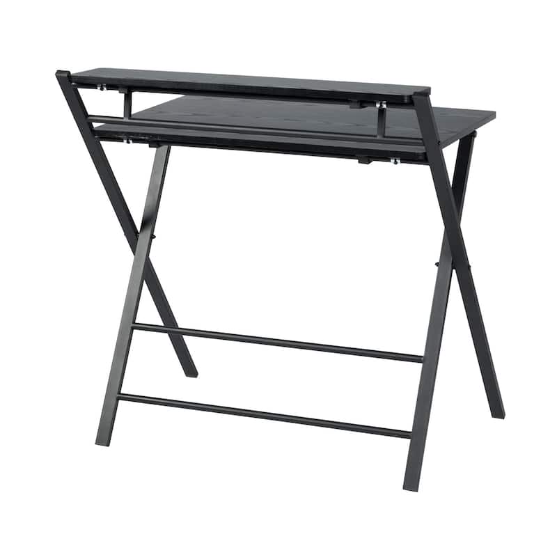 HomyLin 32" Folding Desk for Study Writing Office, No Assembly Needed
