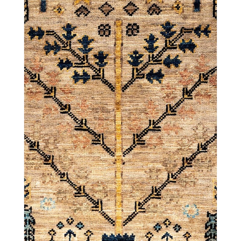 Serapi One-of-a-Kind Hand-Knotted Area Rug - Brown, 4' 2" x 5' 10" - 4' 2" x 5' 10"