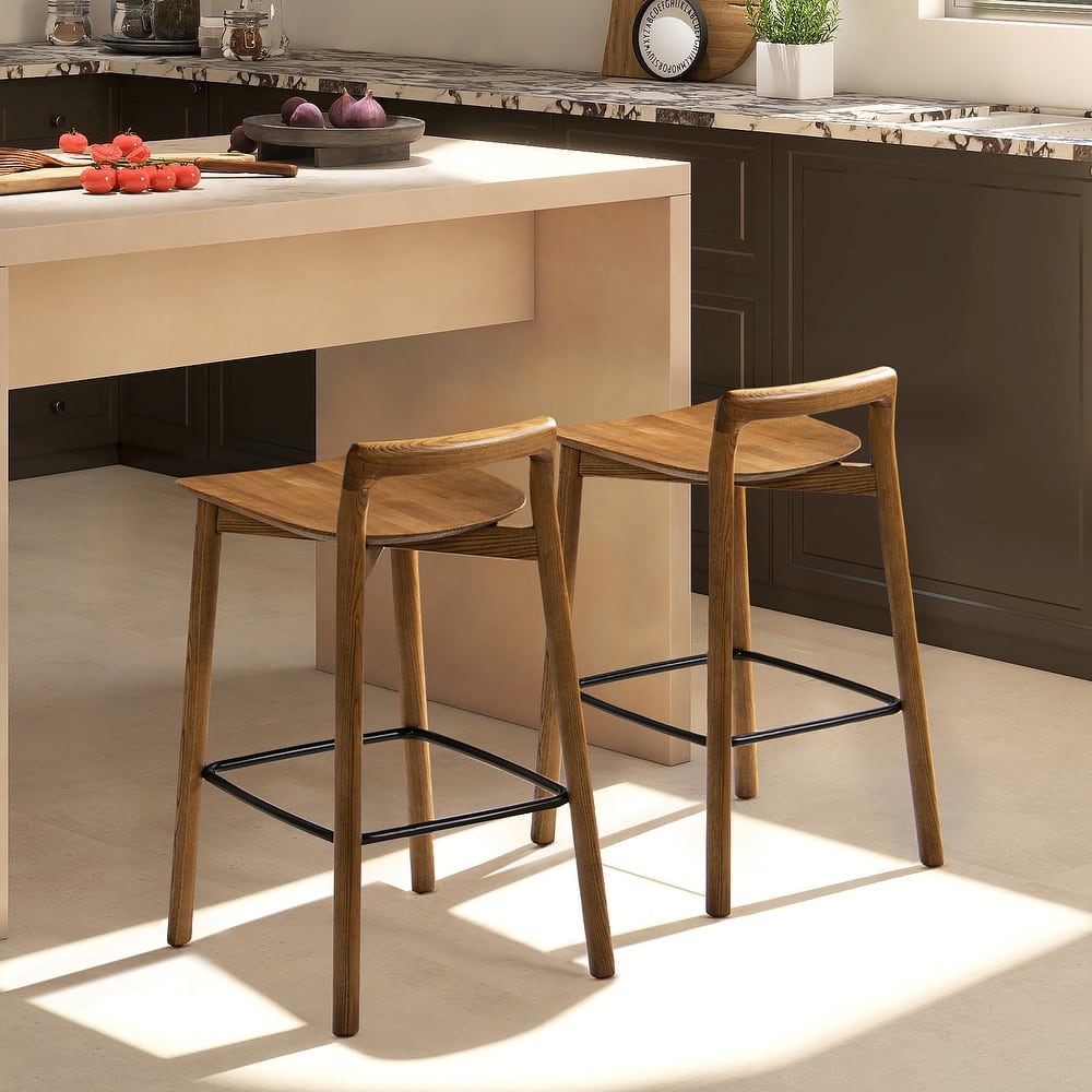 Sven 26.5" Minimalist Low Back Counter Stool