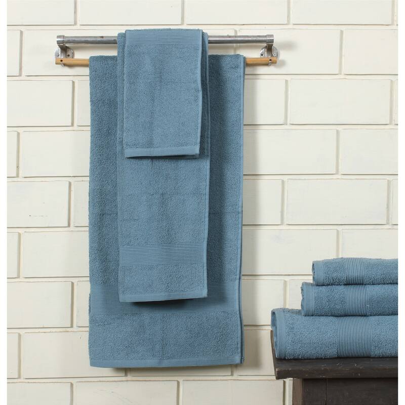 Fabstyles Soft Absorbent Bath Towel, 27 x 54 Inches, Set of 4