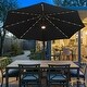 preview thumbnail 19 of 35, Clihome 11Ft Solar Tube Light Aluminum Patio Umbrella with Base