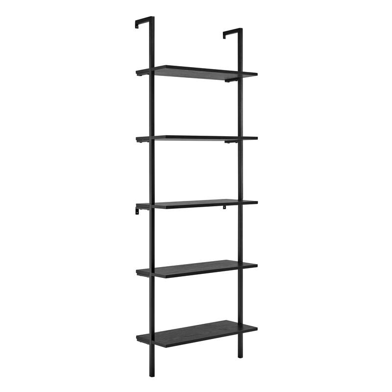 Danya B. Everett 5-Tier Open Display Stand Wall Mount Modern Metal Frame Ladder Shelf