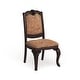 preview thumbnail 7 of 10, Furniture of America Kova Traditional Cherry Fabric Formal Dining Chairs (Set of 2)