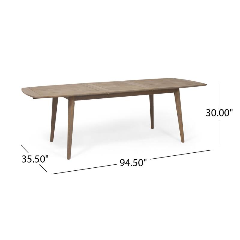 Stamford Outdoor Wood Dining Table by Christopher Knight Home