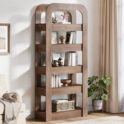 70.9 Inches Tall Bookshelf 5-Tier Bookcase for Home Office - 11.8" D x 31.5" W x 70.9" H